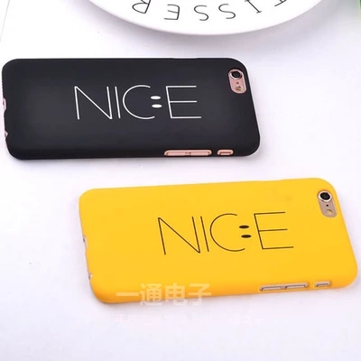 情侶笑臉字母 蘋果6s手機殼iPhone6plus保護套創意磨砂硬殼潮外殼