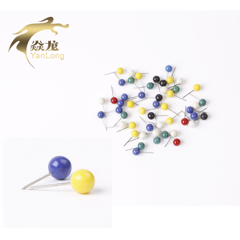 彩色珍珠大頭針主線別針主線盒主線軸專用固定主線垂釣漁具小配件