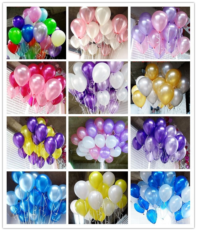 韓國進口10寸珠光乳膠氣球套餐求婚結婚婚慶生日店慶派對氣球裝飾