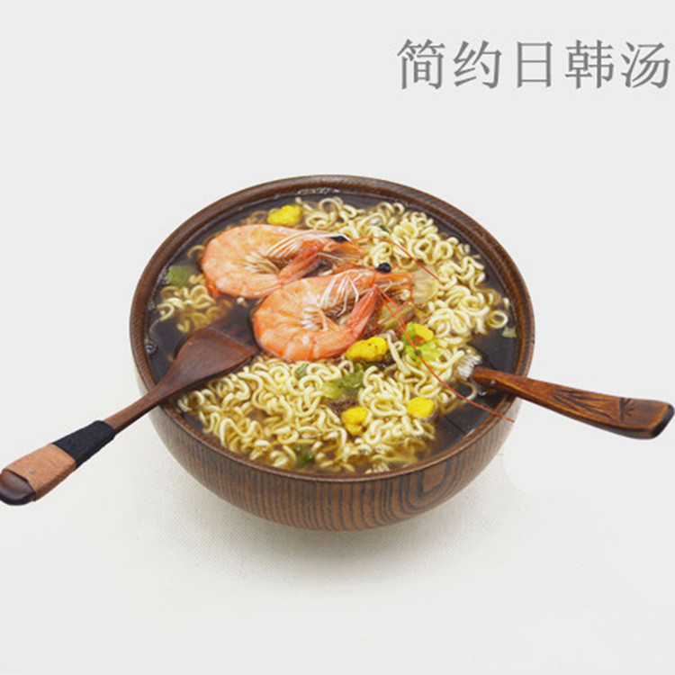 買碗筷酸棗木干飯碗木碗日韓式餐具中式木質餐具全家福大中小碗