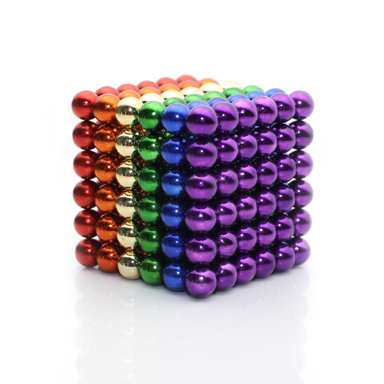 彩色球形磁鐵巴克球5MM216粒強力磁鐵磁球魔力吸鐵石磁石玩具