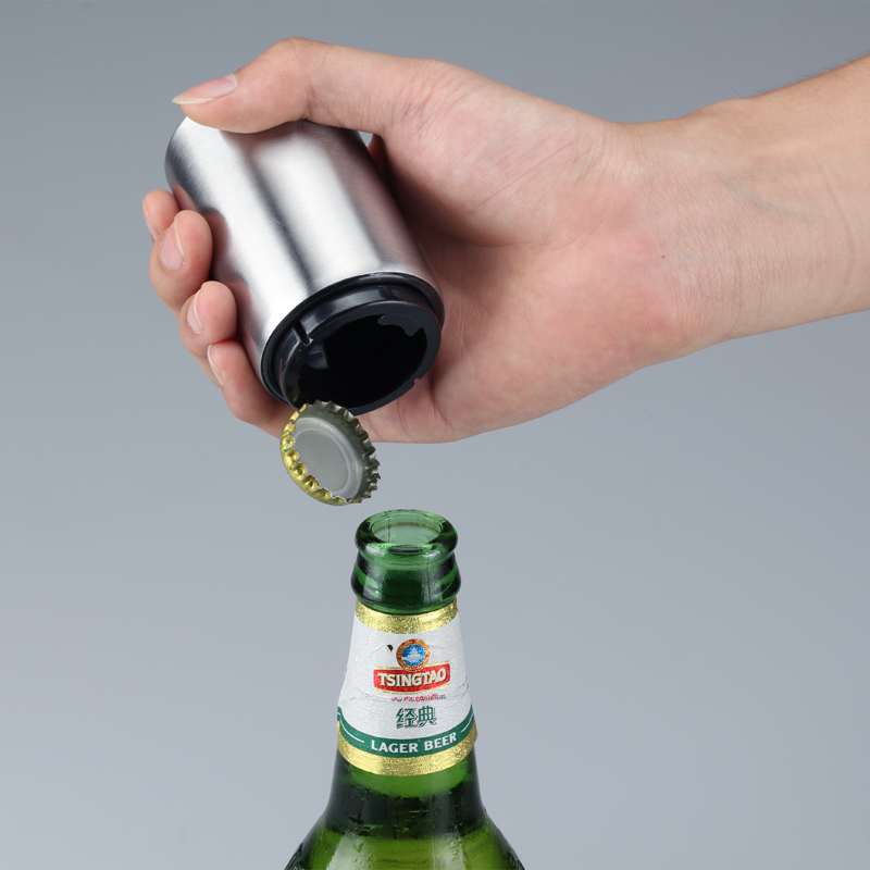 創意啤酒開瓶器不銹鋼飲料瓶起子禮品新款啟瓶器多功能開酒器
