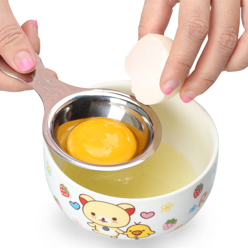 不銹鋼蛋黃蛋清蛋白分離器蛋液過濾器濾蛋器分蛋器隔蛋器雞蛋